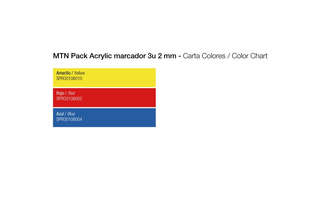 Acrylic Marcador 2mm Pack