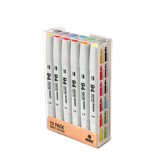 94 Graphic Marker Basic Pack 12